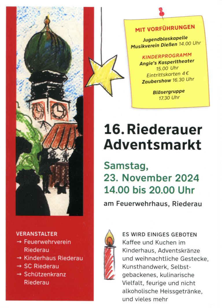 16. Riederauer Adventsmarkt